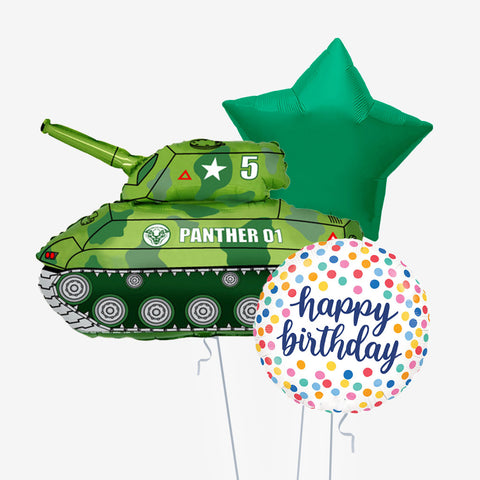 Tank Birthday Balloons