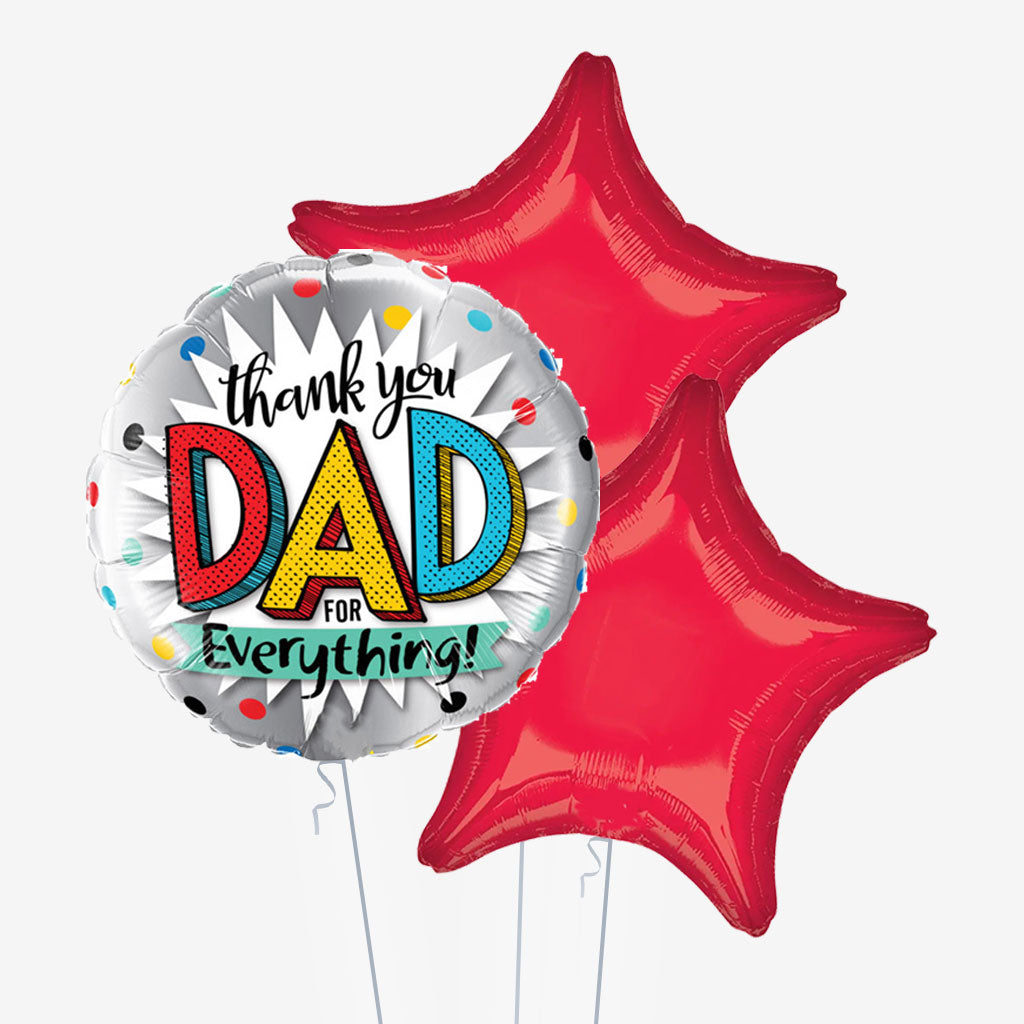 Thank You Dad Balloons - Box Balloons