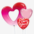 Valentine's I Love You Balloons - Box Balloons