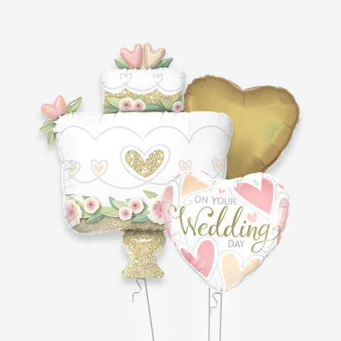 Wedding Day Cake Balloons