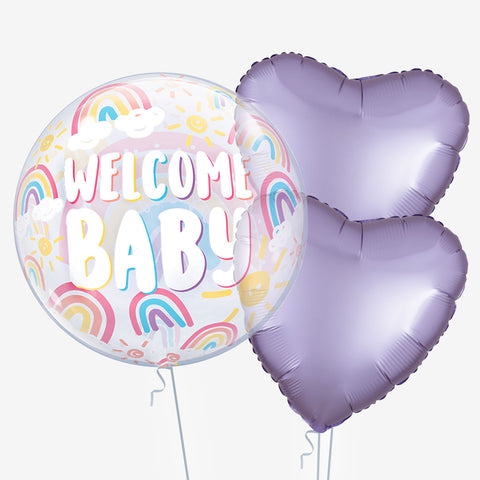 Welcome Baby Bubble Balloons