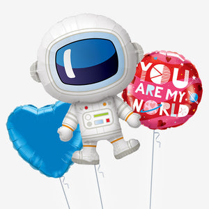 You Are My World Spaceman Balloons