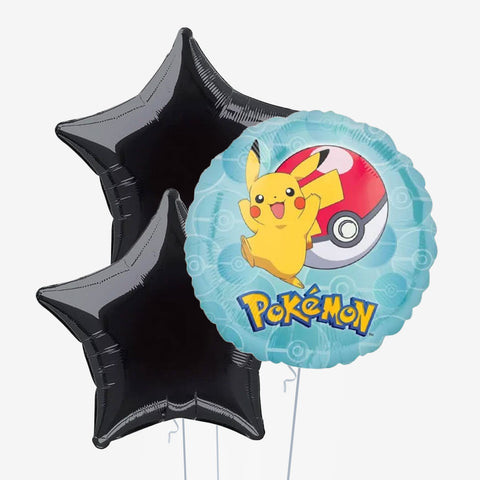 Pokemon Pikachu & Number Balloons