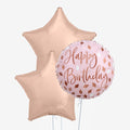 Birthday Blush & Number Balloons - Box Balloons