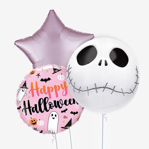 Jack Skeleton Pink Halloween Balloons
