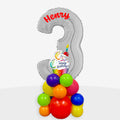 Personalised Cupcake Number Balloon Stack | Box Balloons | Next-Day Balloon Delivery