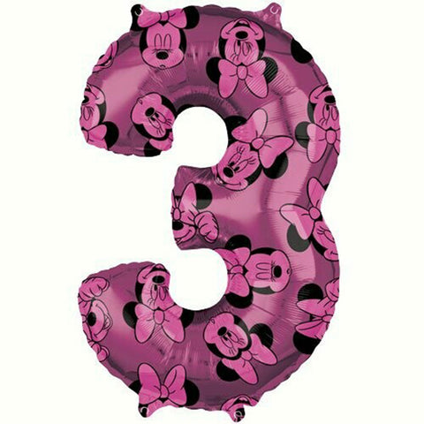 Minnie Mouse Number Balloons