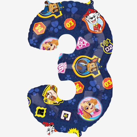26" Paw Patrol Number Balloons