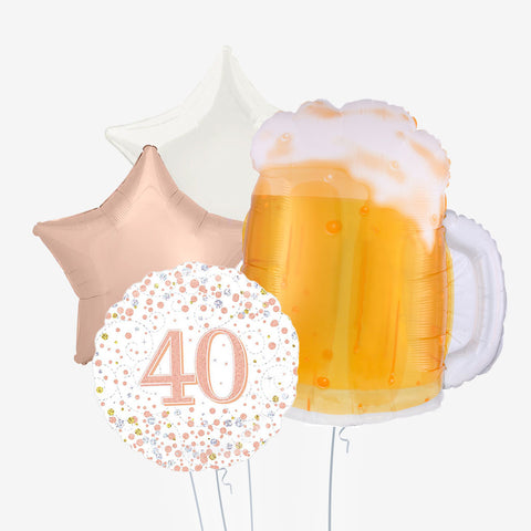 Beer Birthday & Age Balloons
