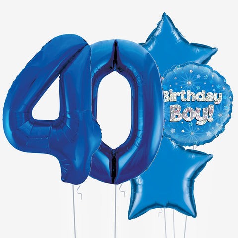 Birthday Boy & Number Balloons - Box Balloons