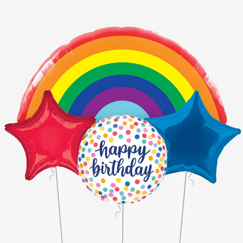 Rainbow Birthday Balloons