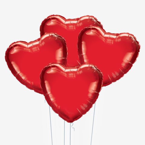 Red Love Heart Balloons