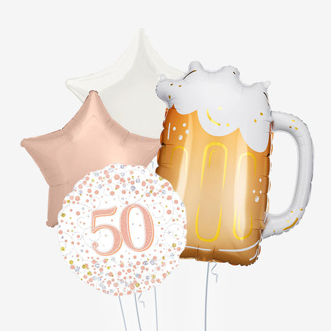 Beer Birthday & Age Balloons