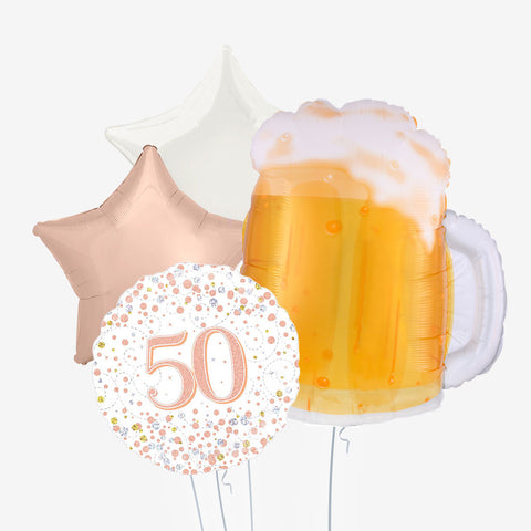 Beer Birthday & Age Balloons