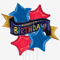 Happy Birthday Banner Balloons - Box Balloons