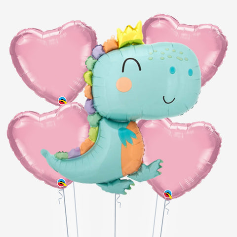 Babysaurus Girl Balloons - Box Balloons