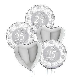 25th Anniversary Balloons - Box Balloons