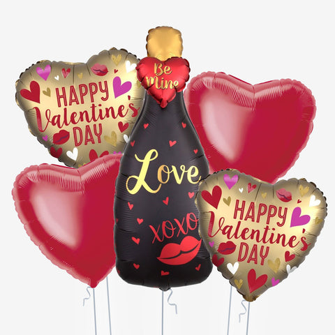Valentine’s Day Champagne Balloons