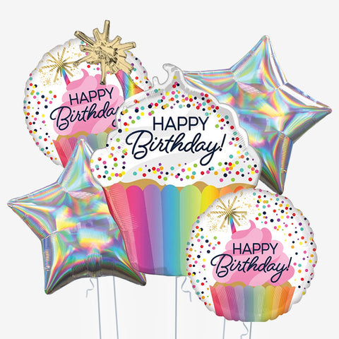 Birthday Cupcake Balloons - Box Balloons