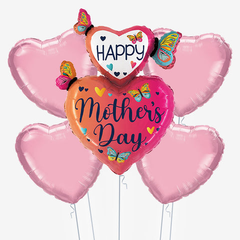 Mother's Day Butterfly Heart Balloons - Box Balloons