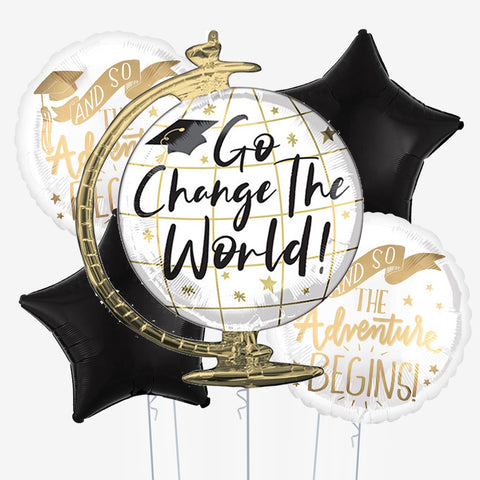 Change the World Graduation Balloons