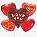 Chocolate Heart Balloons - Box Balloons