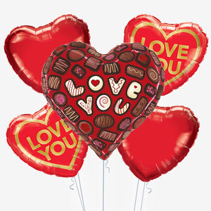 Chocolate Heart Balloons