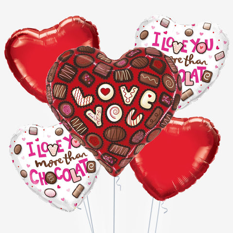 Chocolate Heart Balloons