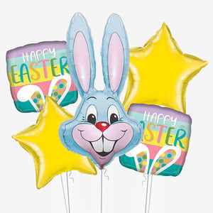 Blue Rabbit Easter Balloons