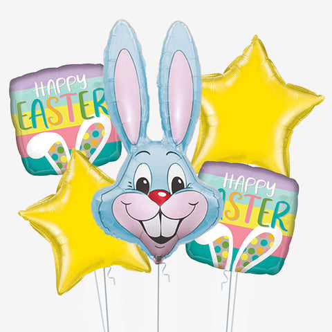 Blue Rabbit Easter Balloons - Box Balloons