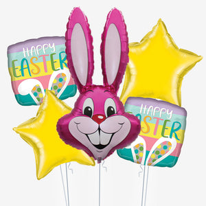 Pink Rabbit Easter Balloons