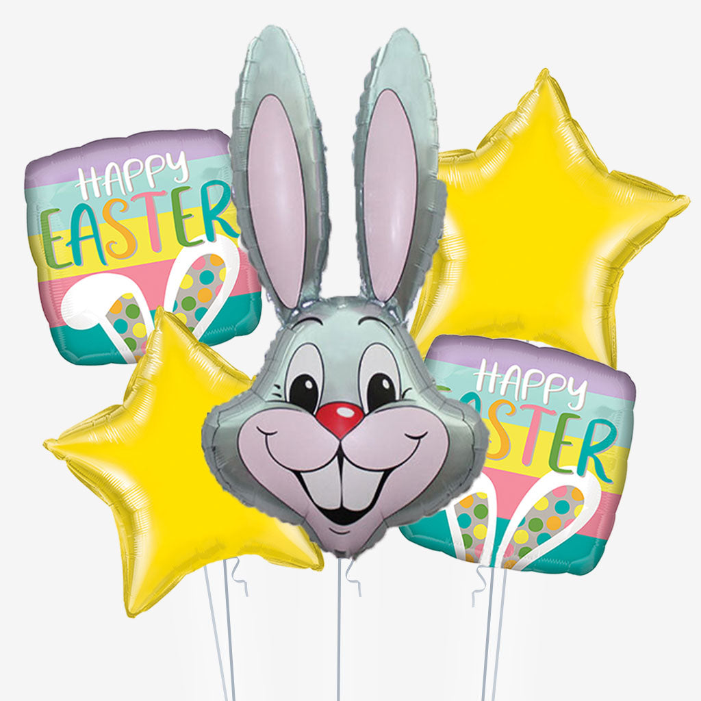 Grey Rabbit Easter Balloons - Box Balloons