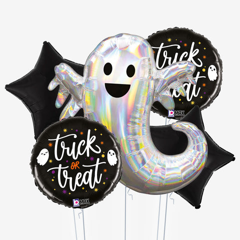 Shiny Ghost Halloween Balloons