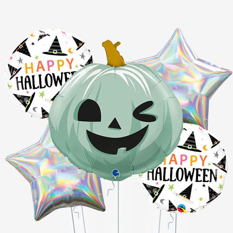 Green Pumpkin Halloween Balloons | Box Balloons | Next-Day Balloon Delivery