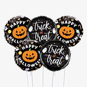 Pumpkin Trick Or Treat Halloween Balloons - Box Balloons