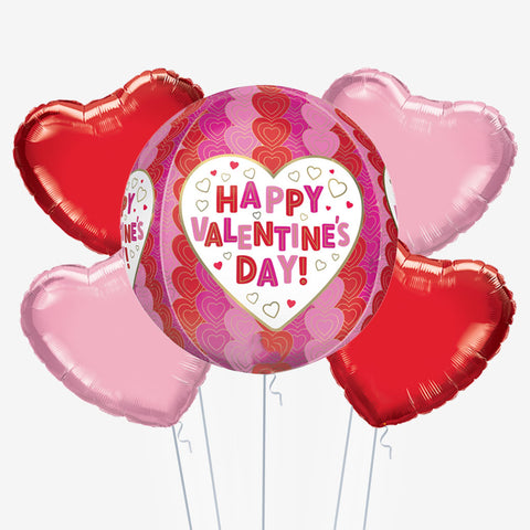 Happy Valentine's Day Bubble Balloons - Box Balloons