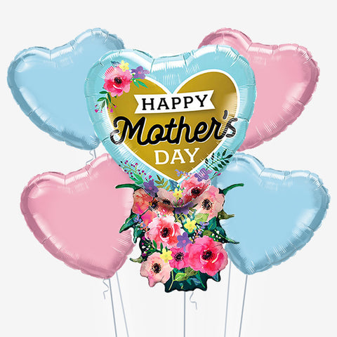 Mother's Day Heart Bouquet Balloons - Box Balloons