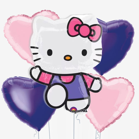 Hello Kitty Heart Foil Balloons