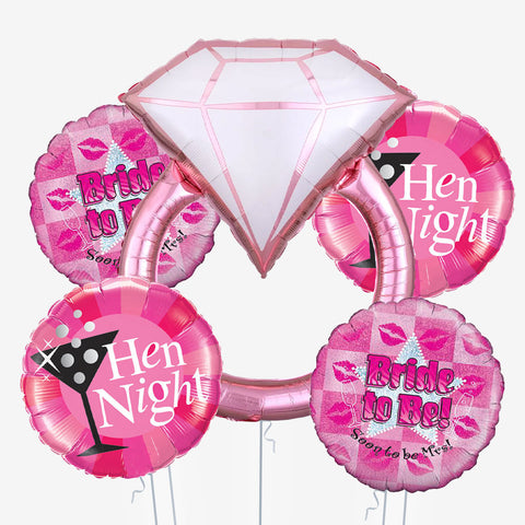 Hen Party Ring Balloons - Box Balloons