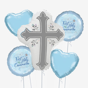 Holy Communion Blue Balloons