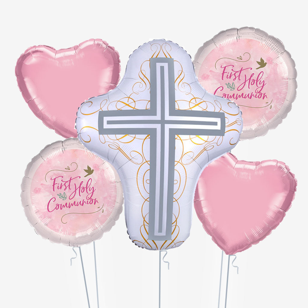 Holy Communion Pink Balloons