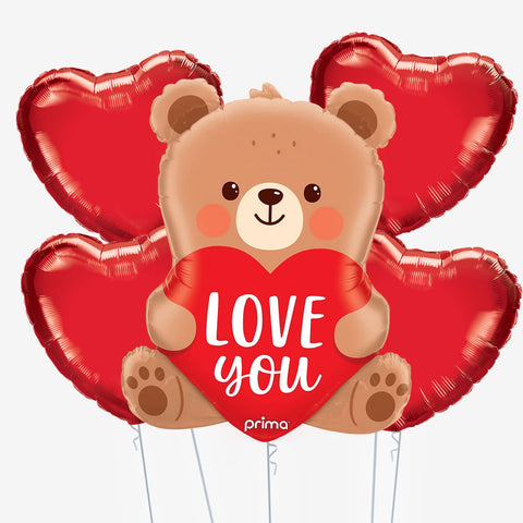 Love You Bear Balloons