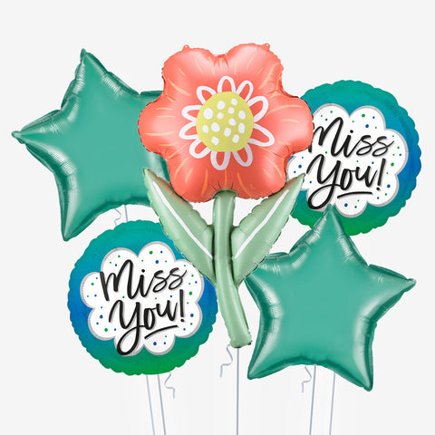 Miss You Flower Balloons - Box Balloons