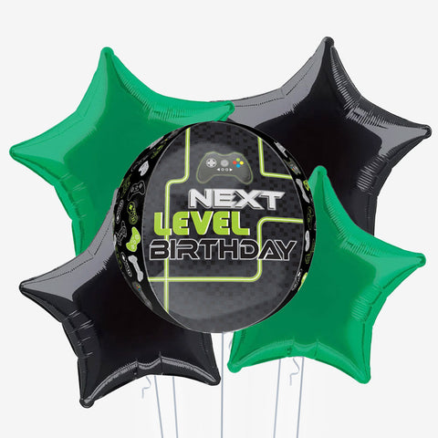 Next Level Birthday Orb & Star Balloons