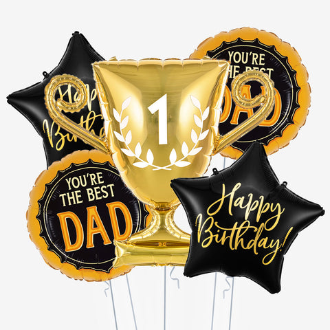 Number 1 Dad Birthday Balloons