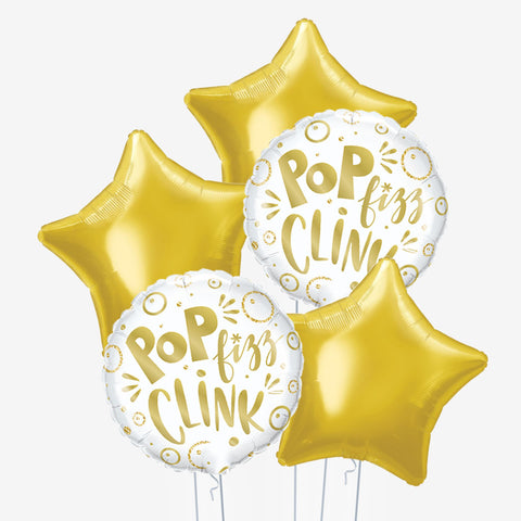 Pop, Fizz, Clink & Stars Balloons