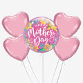 Mother's Day Pink Flowers Bubble Balloons - Box Balloons