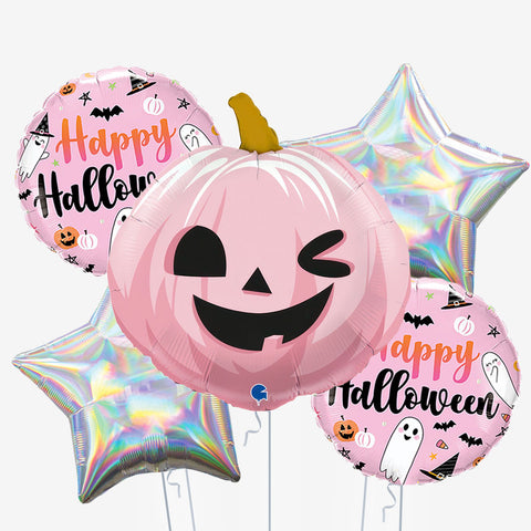 Pink Pumpkin Halloween Balloons | Box Balloons | Next-Day Balloon Delivery