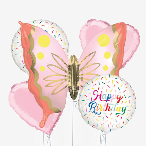 Sprinkles Butterfly Birthday Balloons