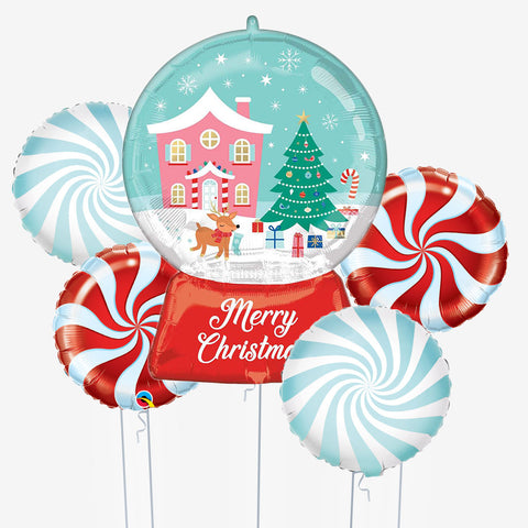 Snow Globe Christmas Balloons